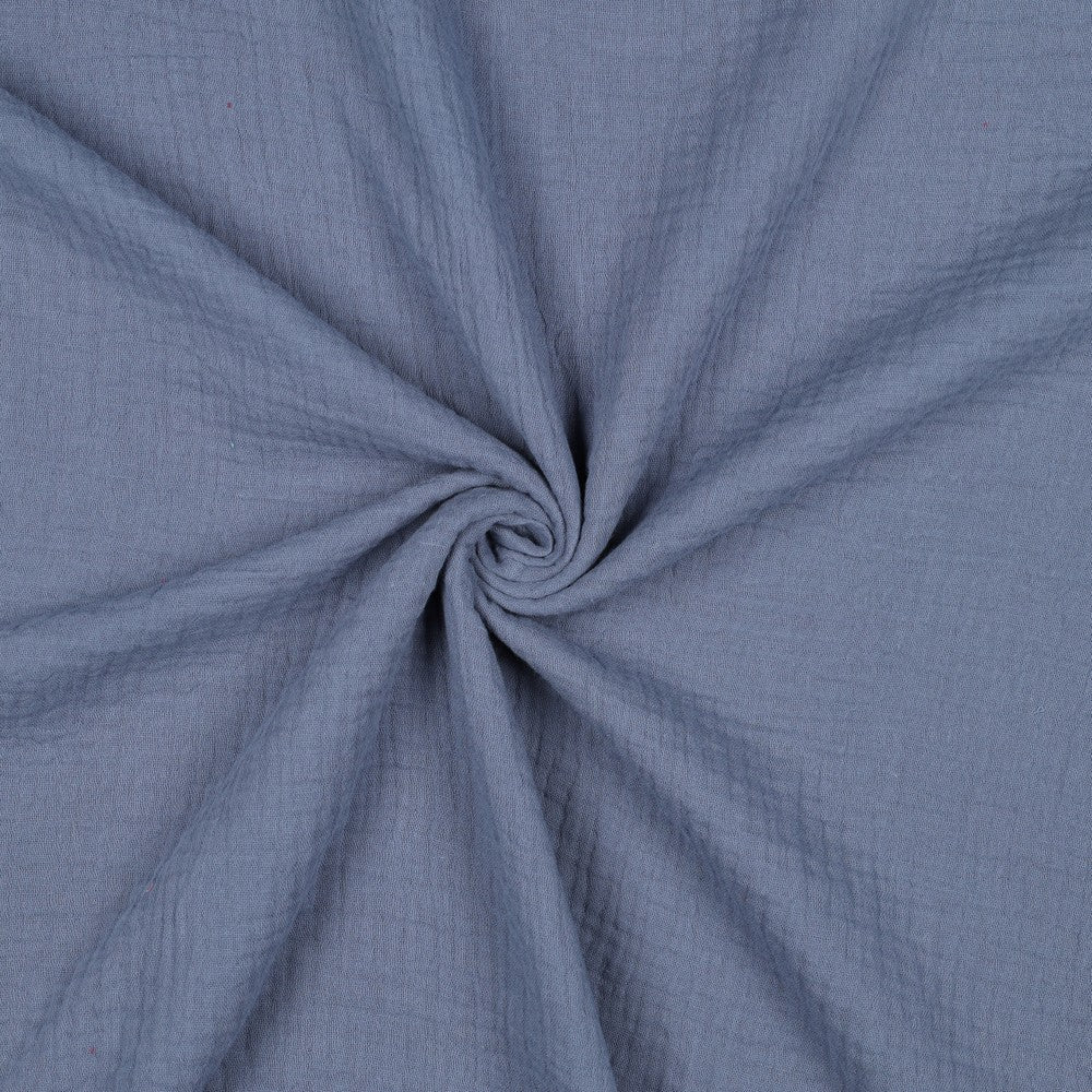 Musselin Jeansblau (Bio)