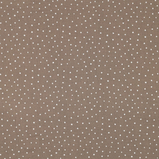 Musselin "Dottis Taupe"