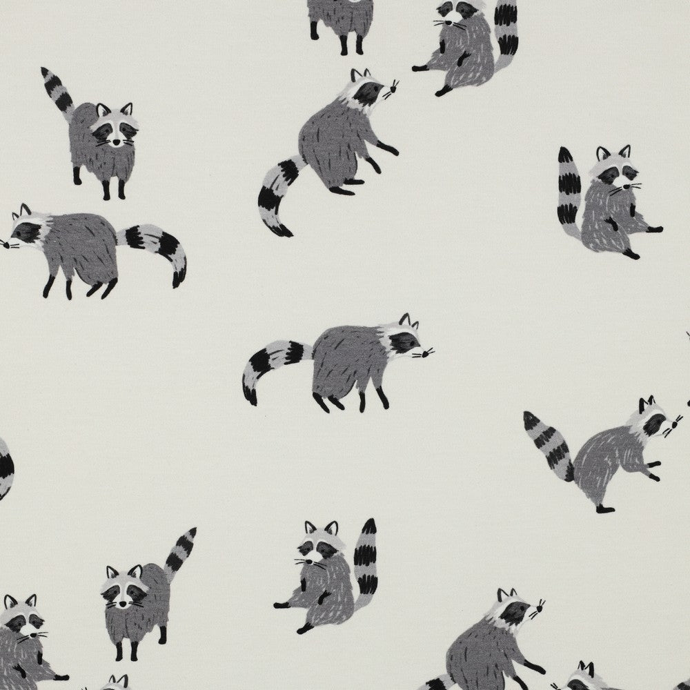 Baumwolljersey "Waschbär"
