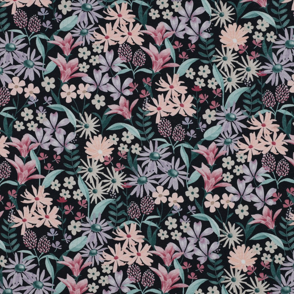 Cotton Jersey "Flower Magenta" LIMITED EDITION