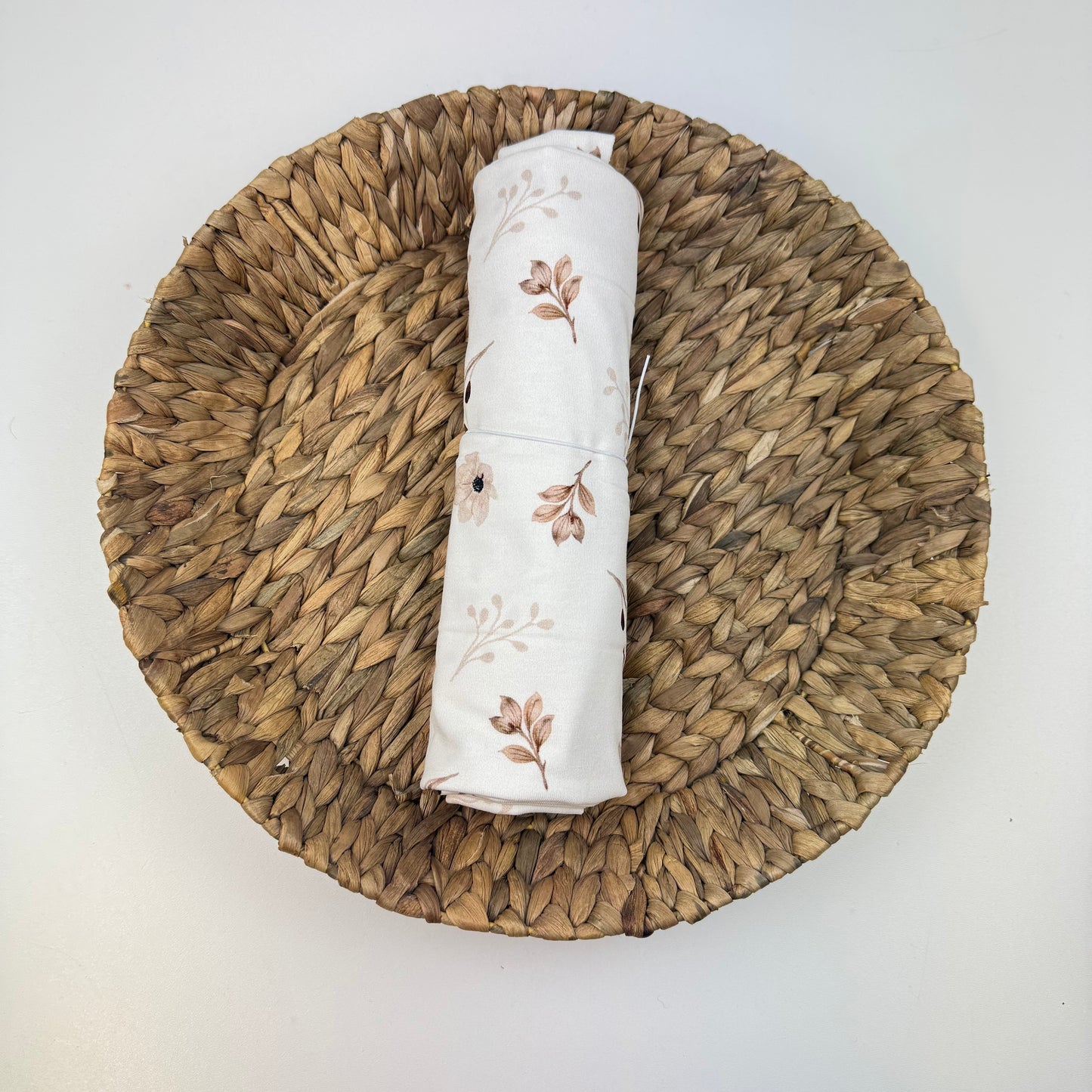 1,0m Biojersey Blume Wollweiß (Rest)