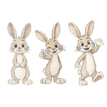 Bügelbild Hase