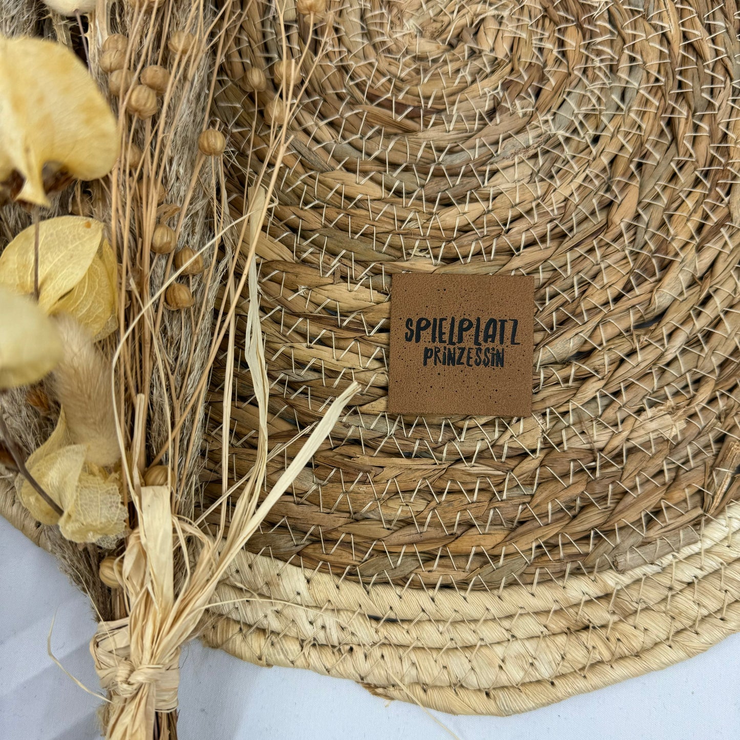 artificial leather label "Playground Princess"
