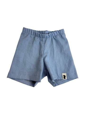 Shorty Leinen Hellblau
