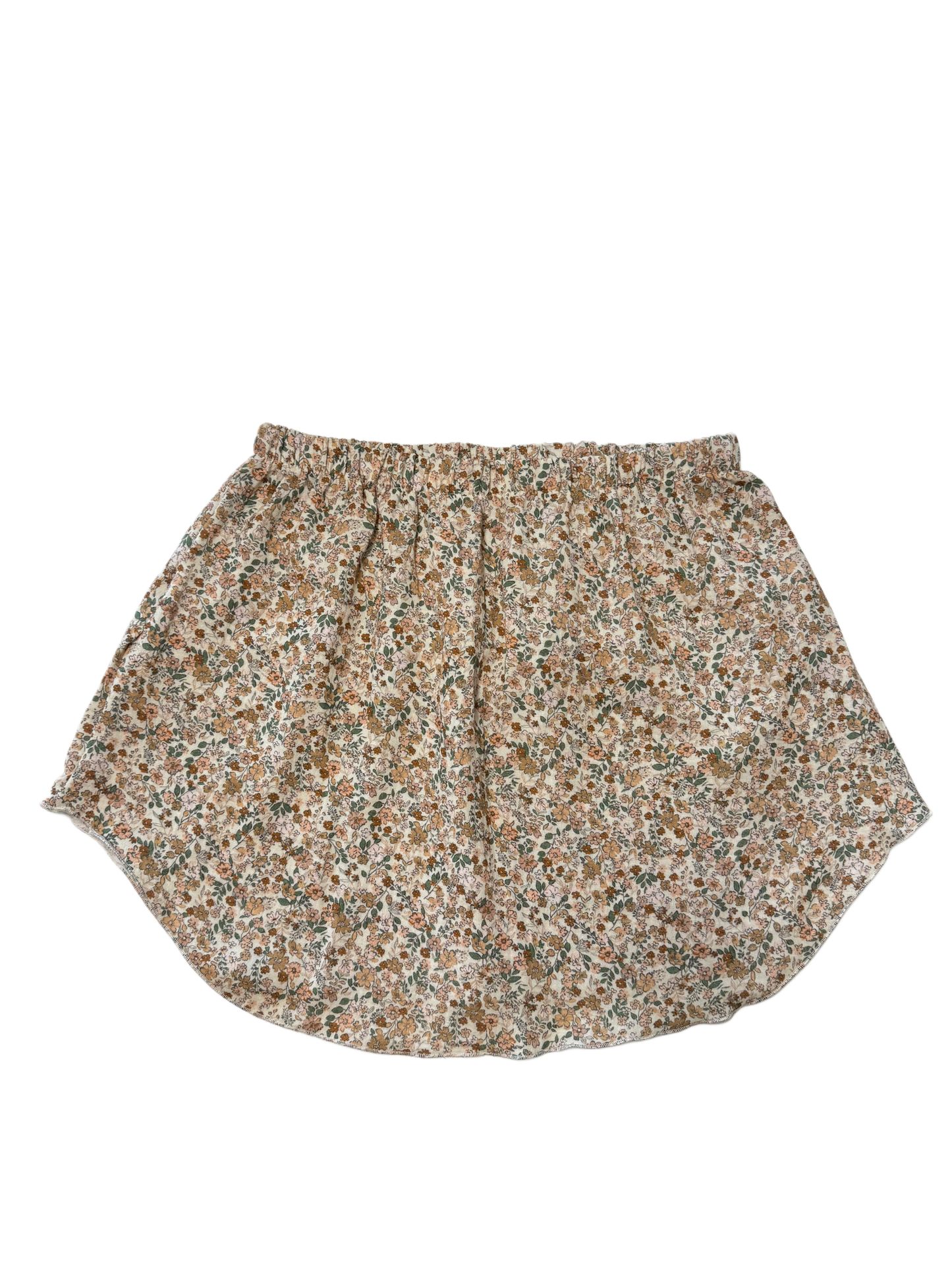 Blusenrock Damen Blumenwiese Beige