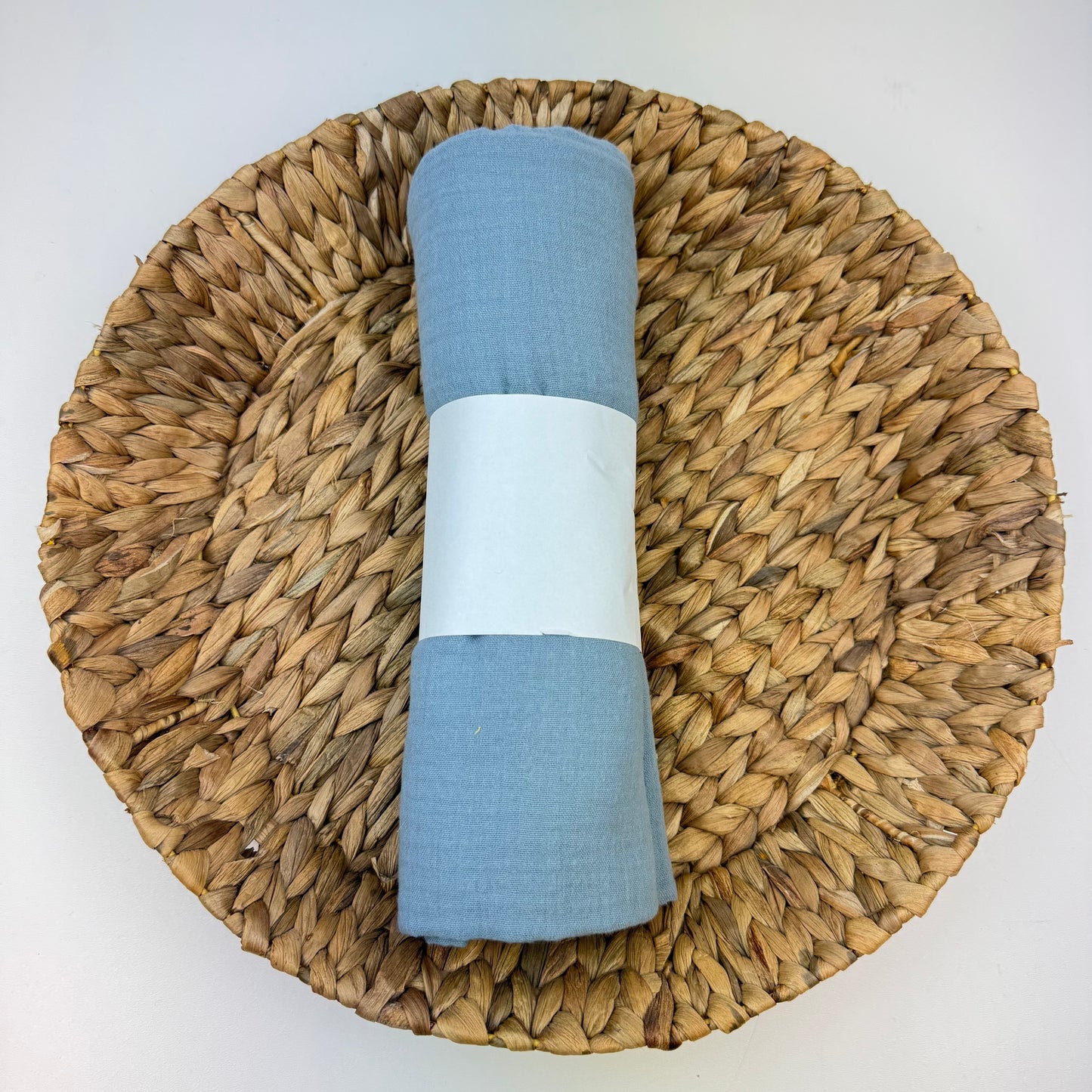 1m Musselin Graublau Hell (Rest)