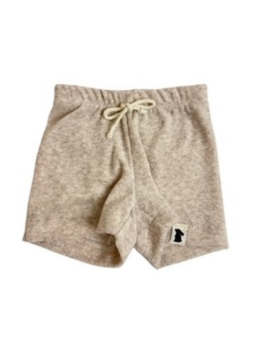 Shorty Frotteejersey Hellbeige mel.