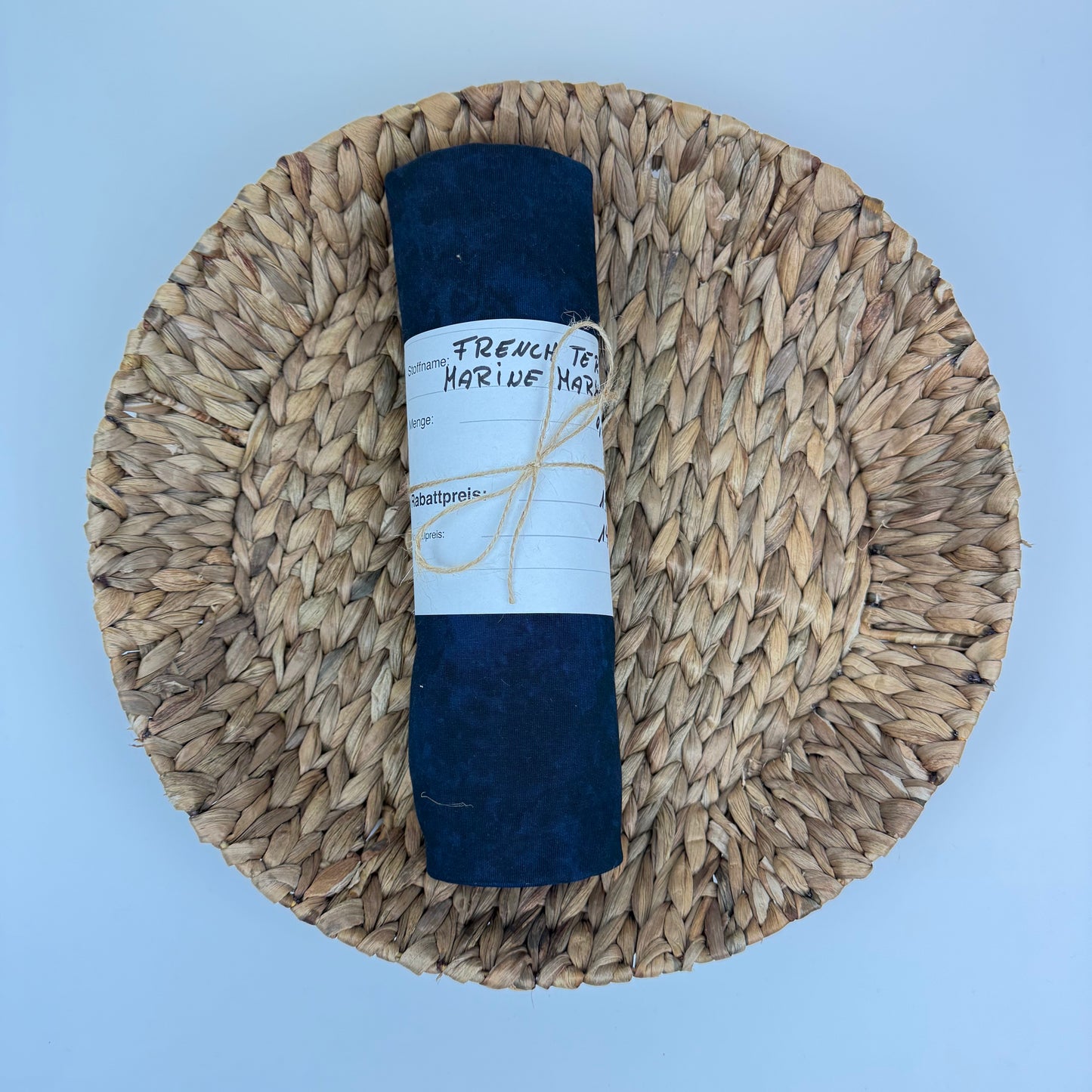 0,6m French Terry Marine Marmor | Rest