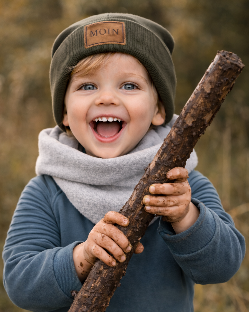 Fleece-Loop (Bio) - Hellgrau