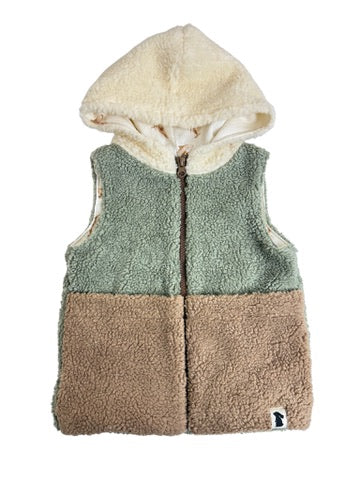 Teddyweste Altmint