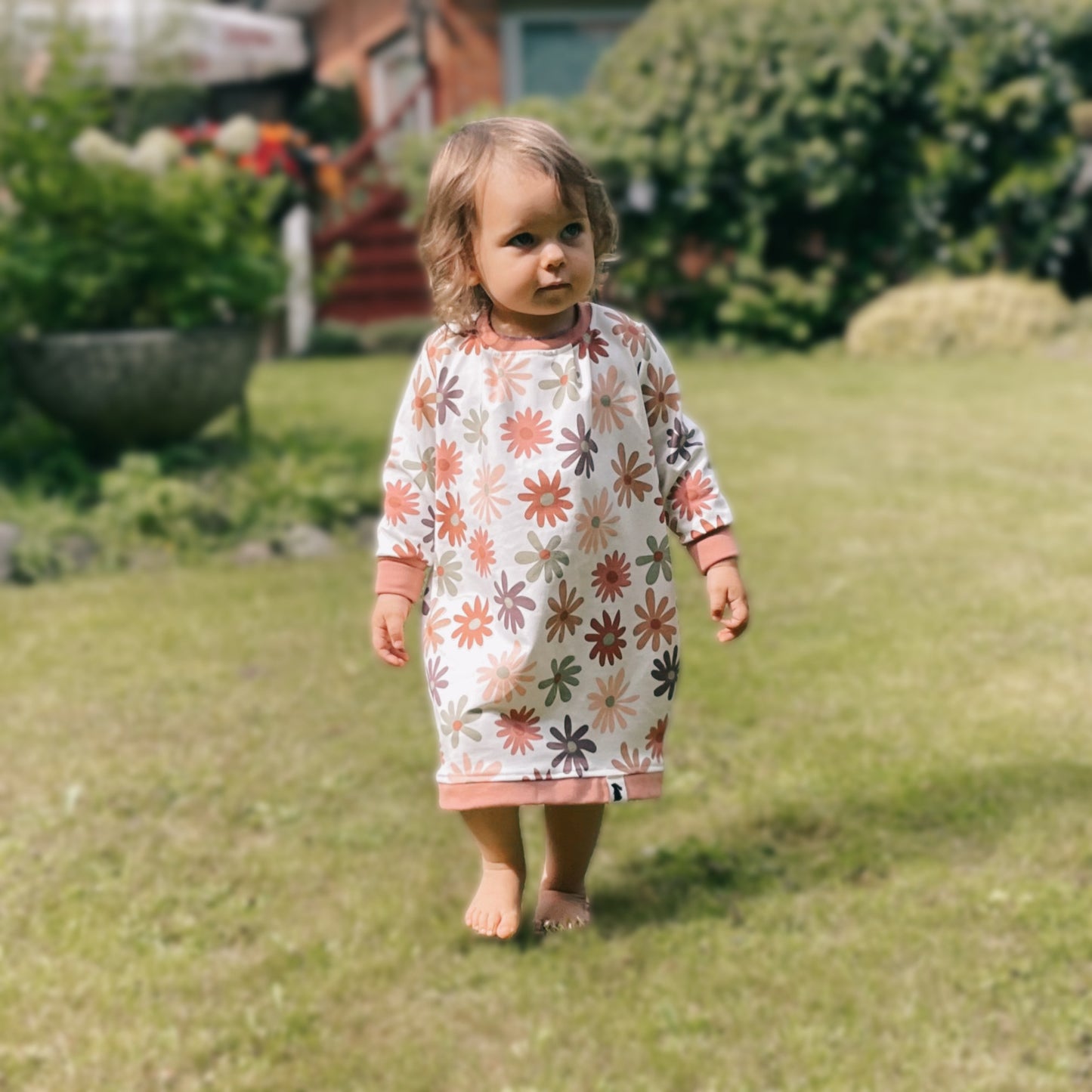 Hipsterkleid "French Terry Blume"