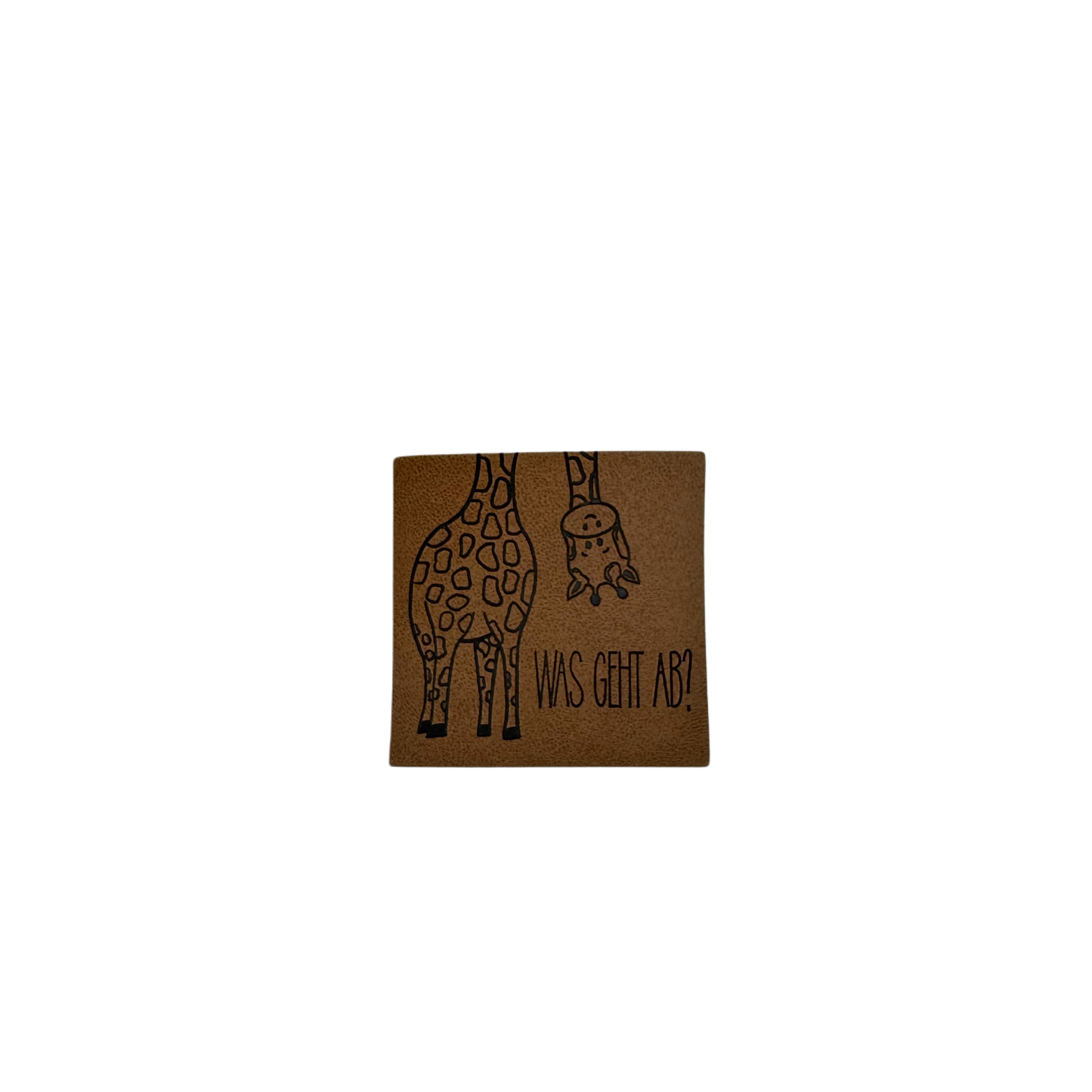 Kunstlederlabel "Giraffe"