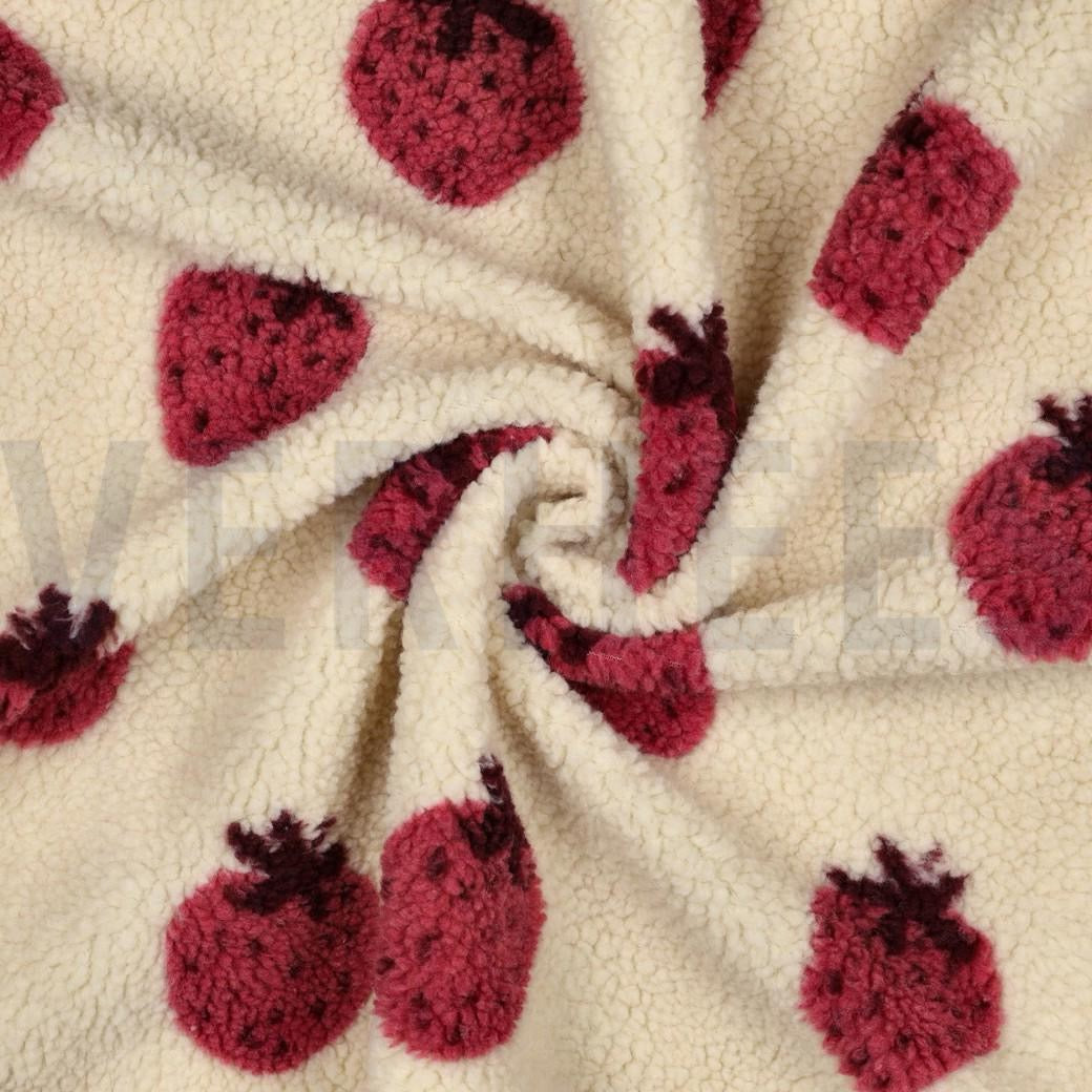 Teddyfleece Erdbeeren | DauerVB
