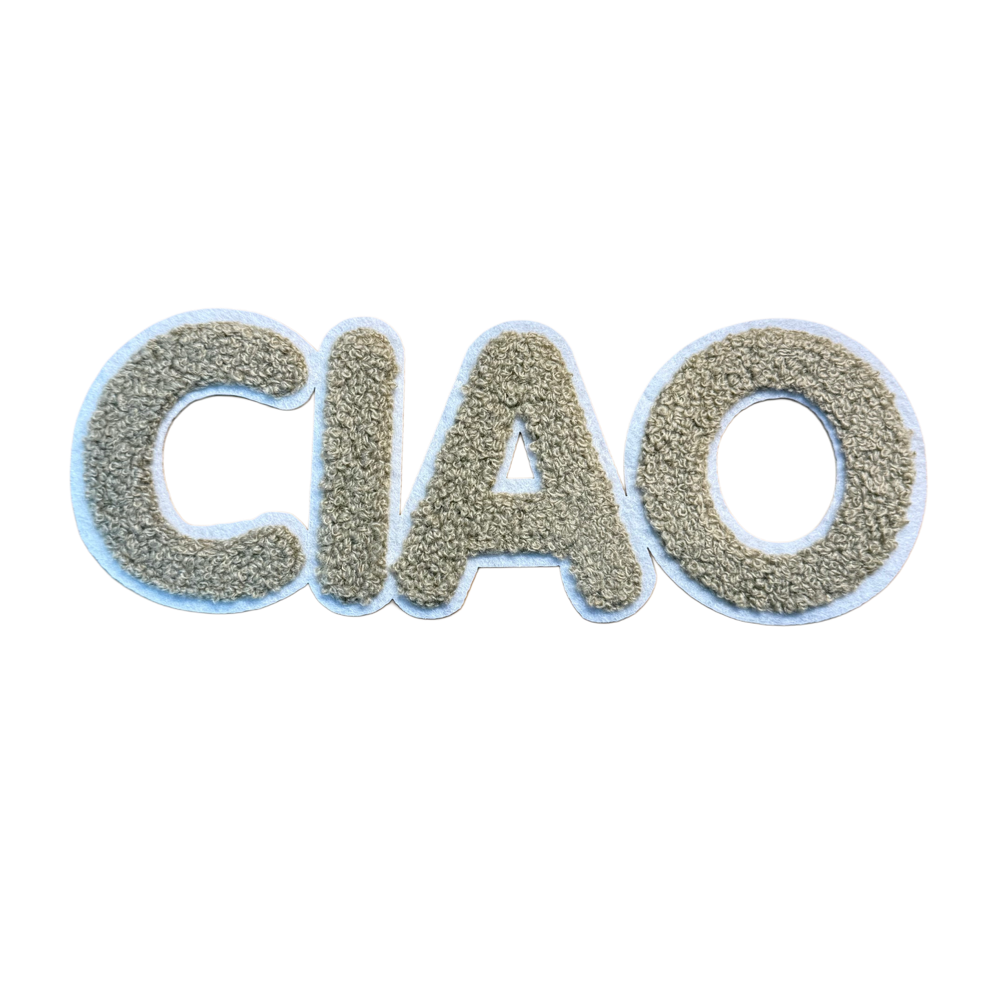 Chenille Patch "Ciao" (Groß)