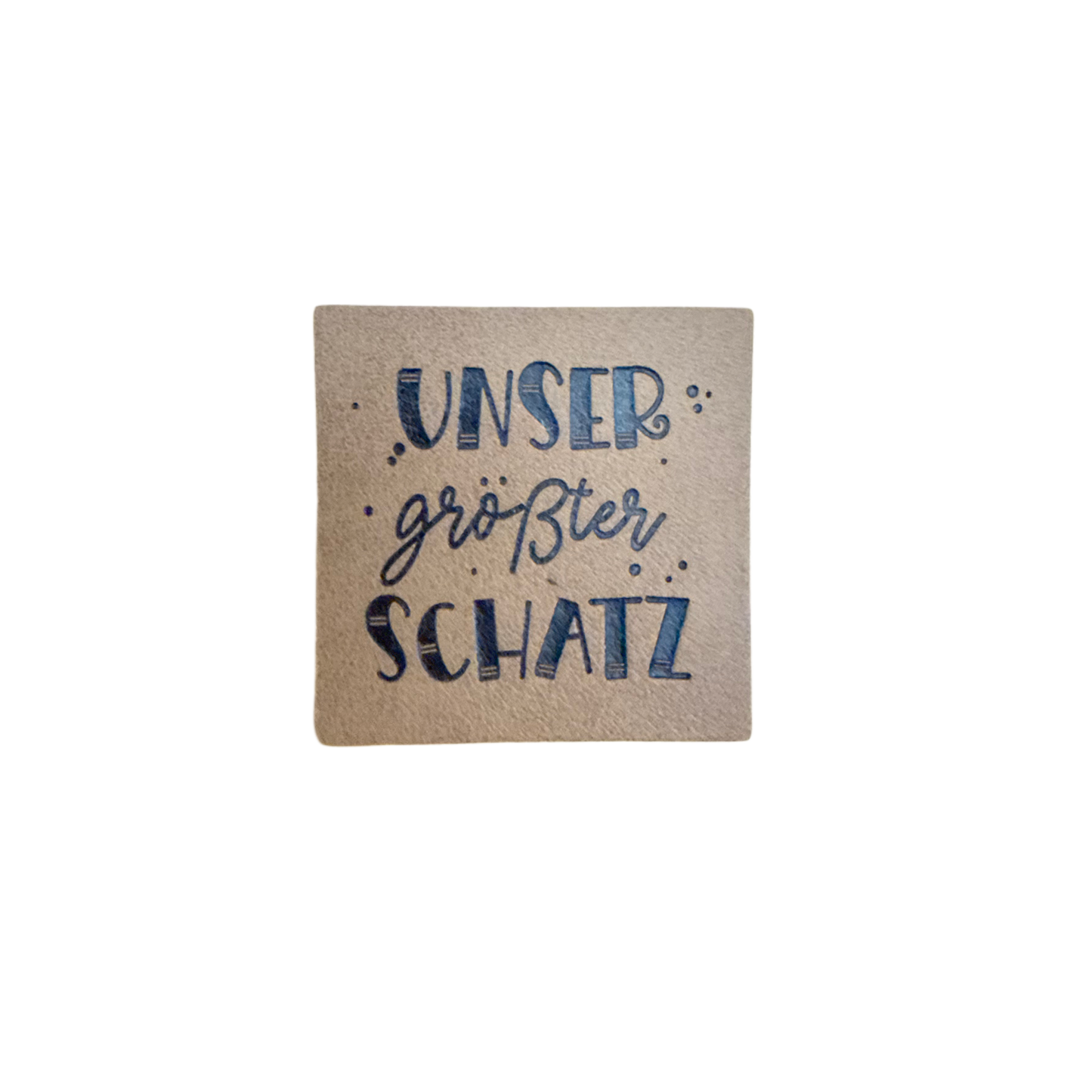 artificial leather label "Schildkröte"