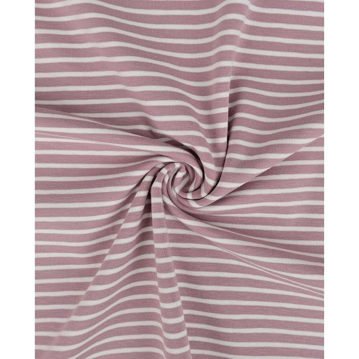 Jersey Streifen Altrosa