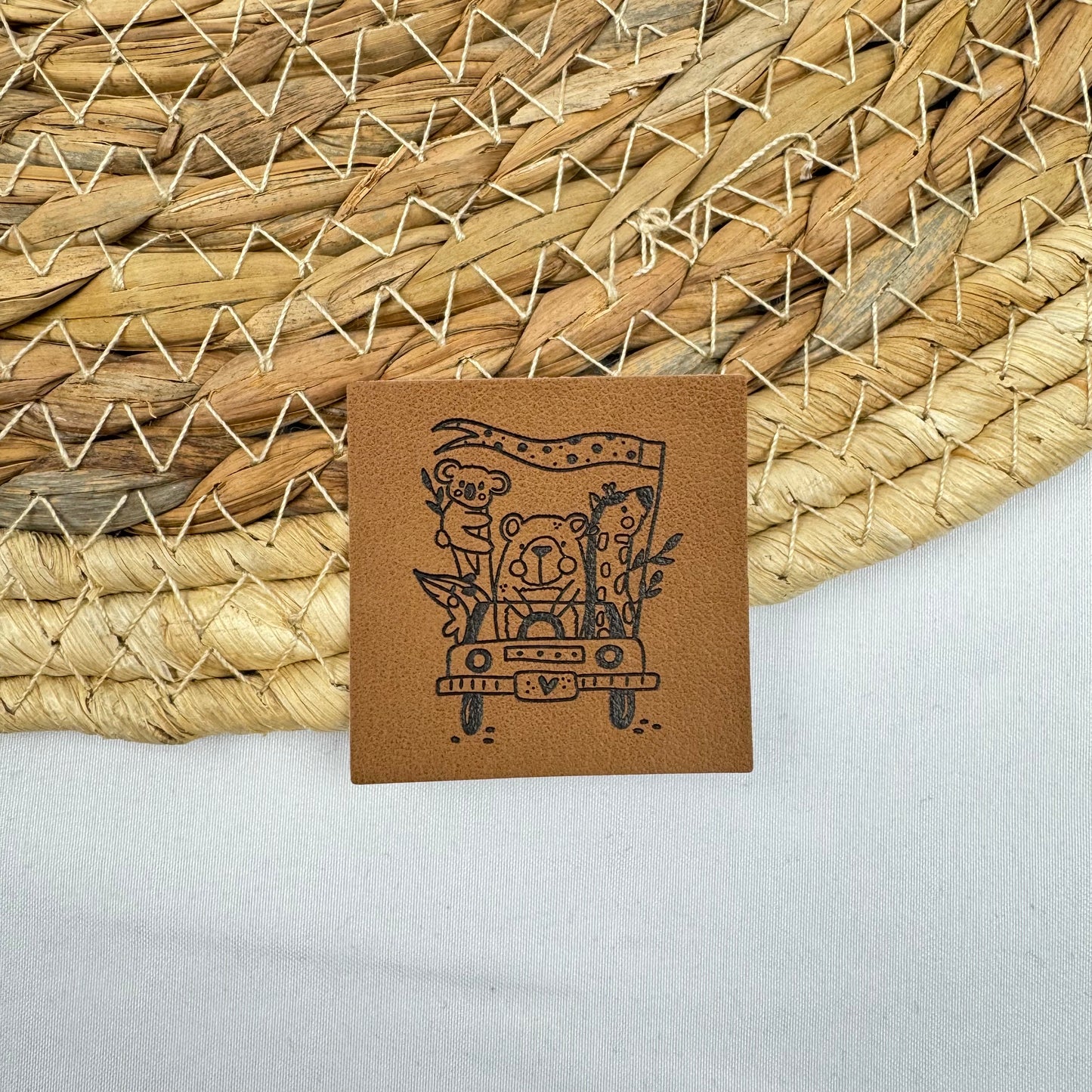 artificial leather label "Schildkröte"