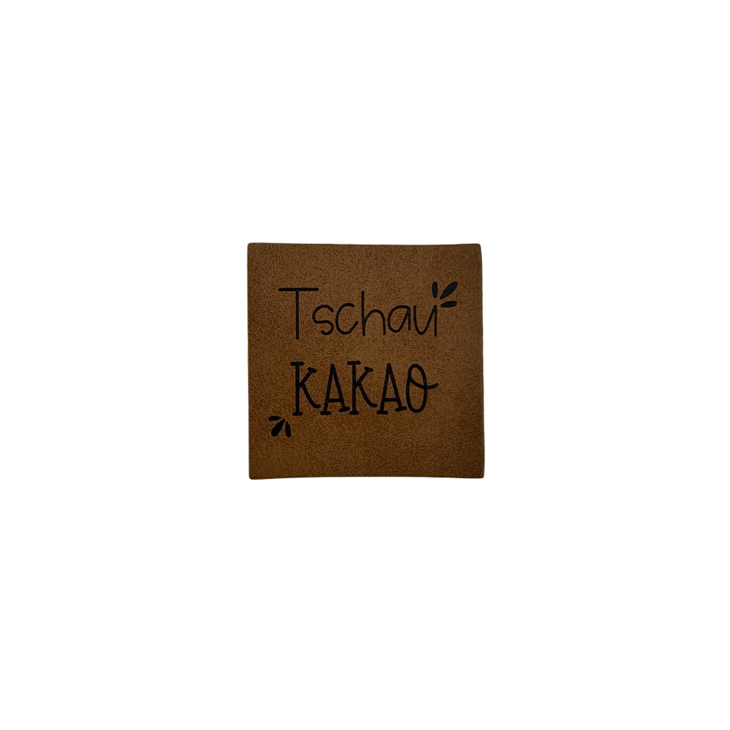 Kunstlederlabel "Tschau Kakao"