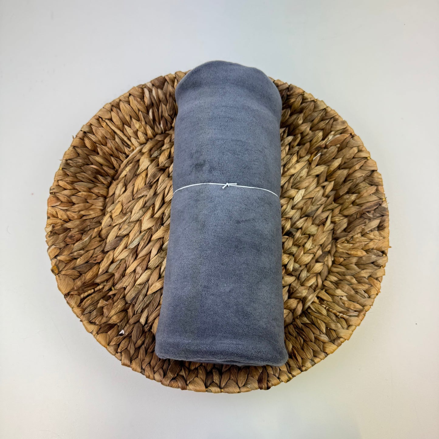 0,75m Bio-Baumwollfleece Grau (Rest)
