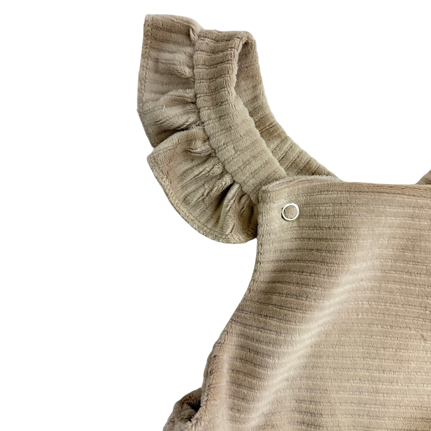 Latzkleid "Samtcord Beige"