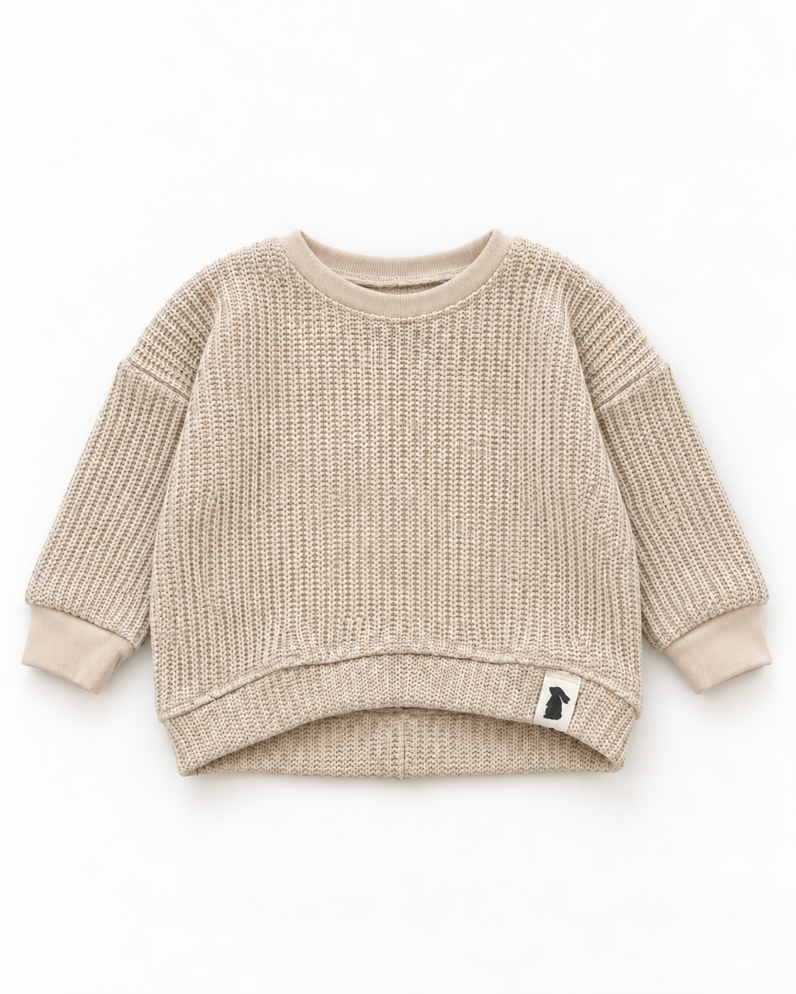 Strick-Sweater Hellbeige | Fix&Fertig