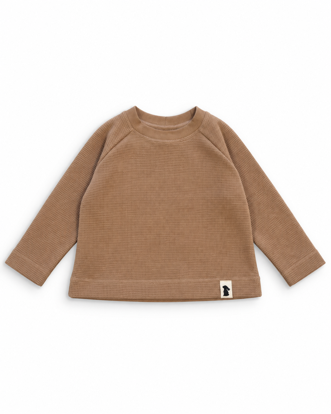Oversized-Shirt Waffelstrick Kakao | Fix&Fertig