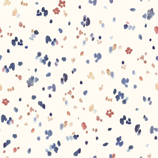 Baumwolljersey "Spots Jeansblau" (Bio)