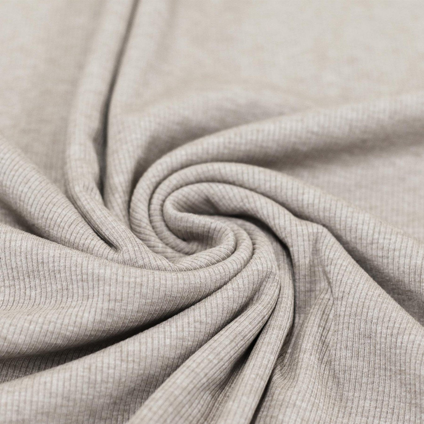 Ribjersey "Hellbeige meliert"