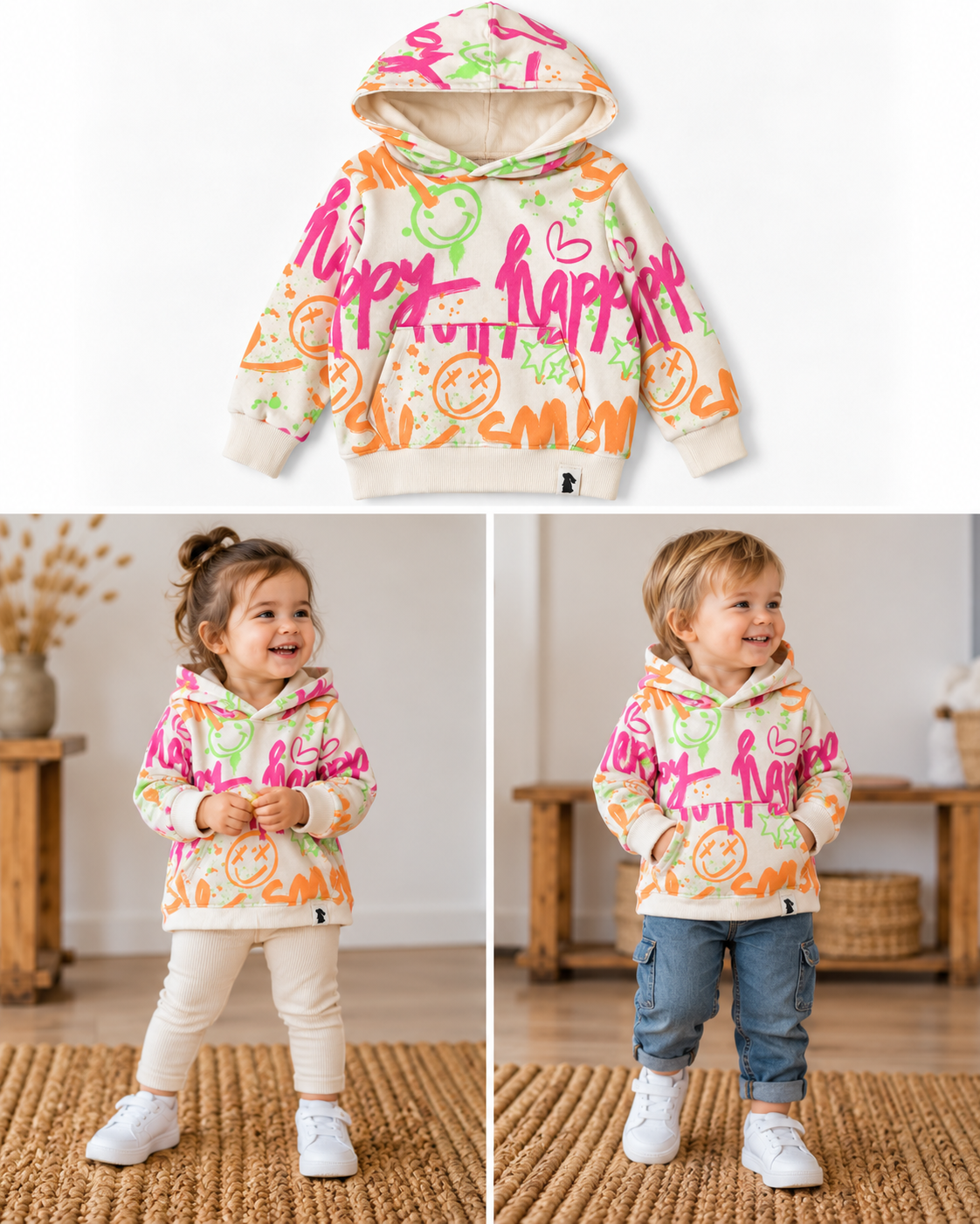 Streetwear-Sweater Ecru | Fix&Fertig