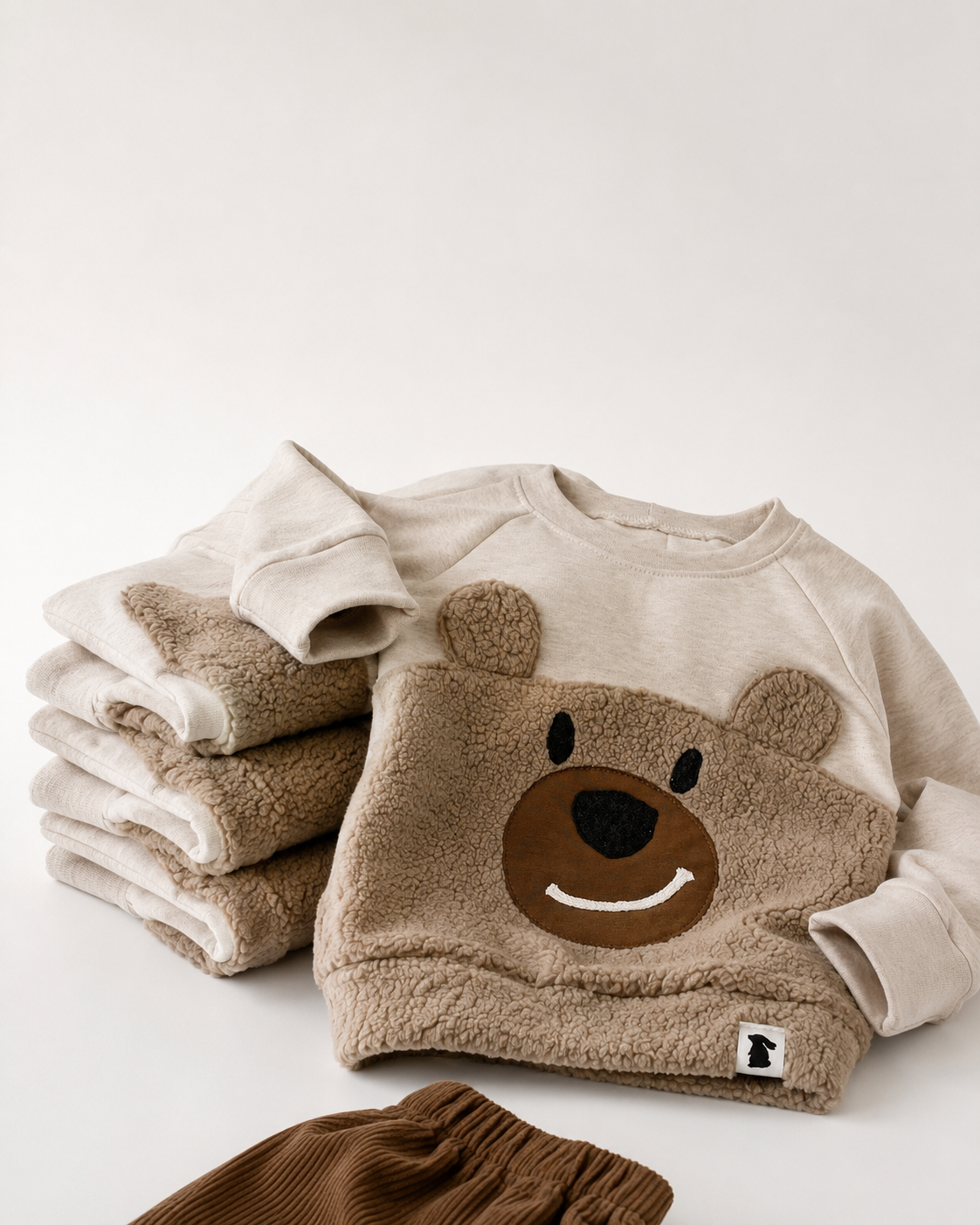 Teddy-Sweater Milo - Hellbeige