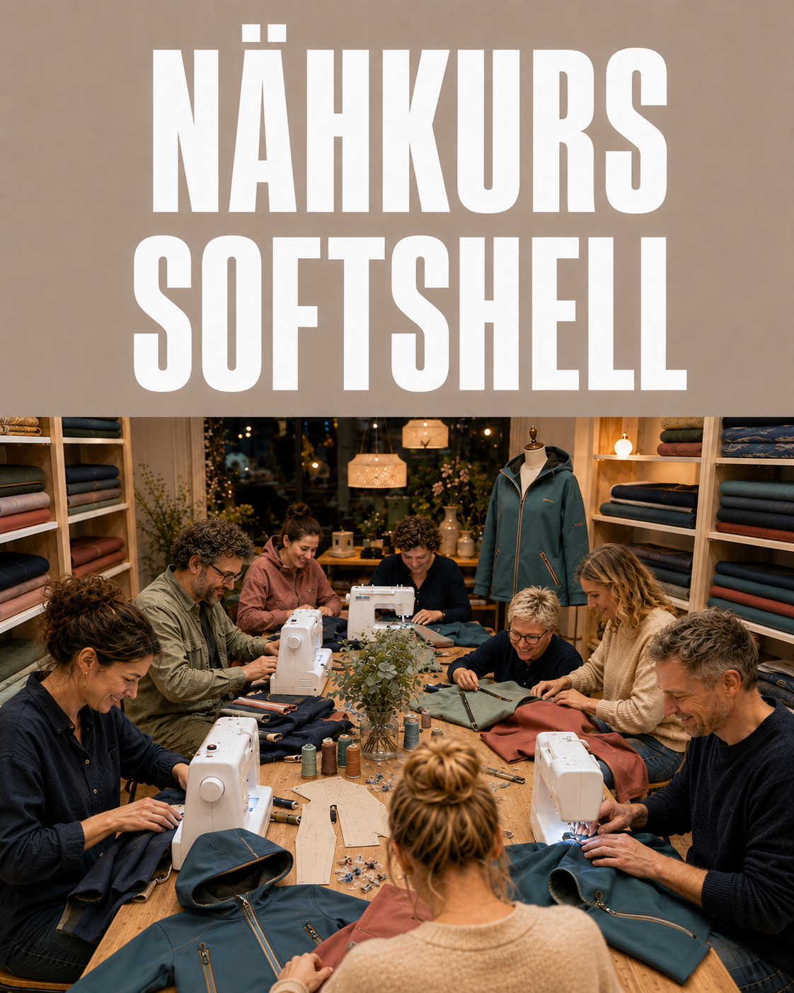Fortgeschrittenenkurs – Softshellkleidung | Nähkurs