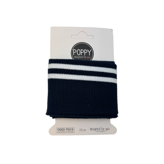 Bündchen "Cuff - Dunkelblau" (Collegejacke)