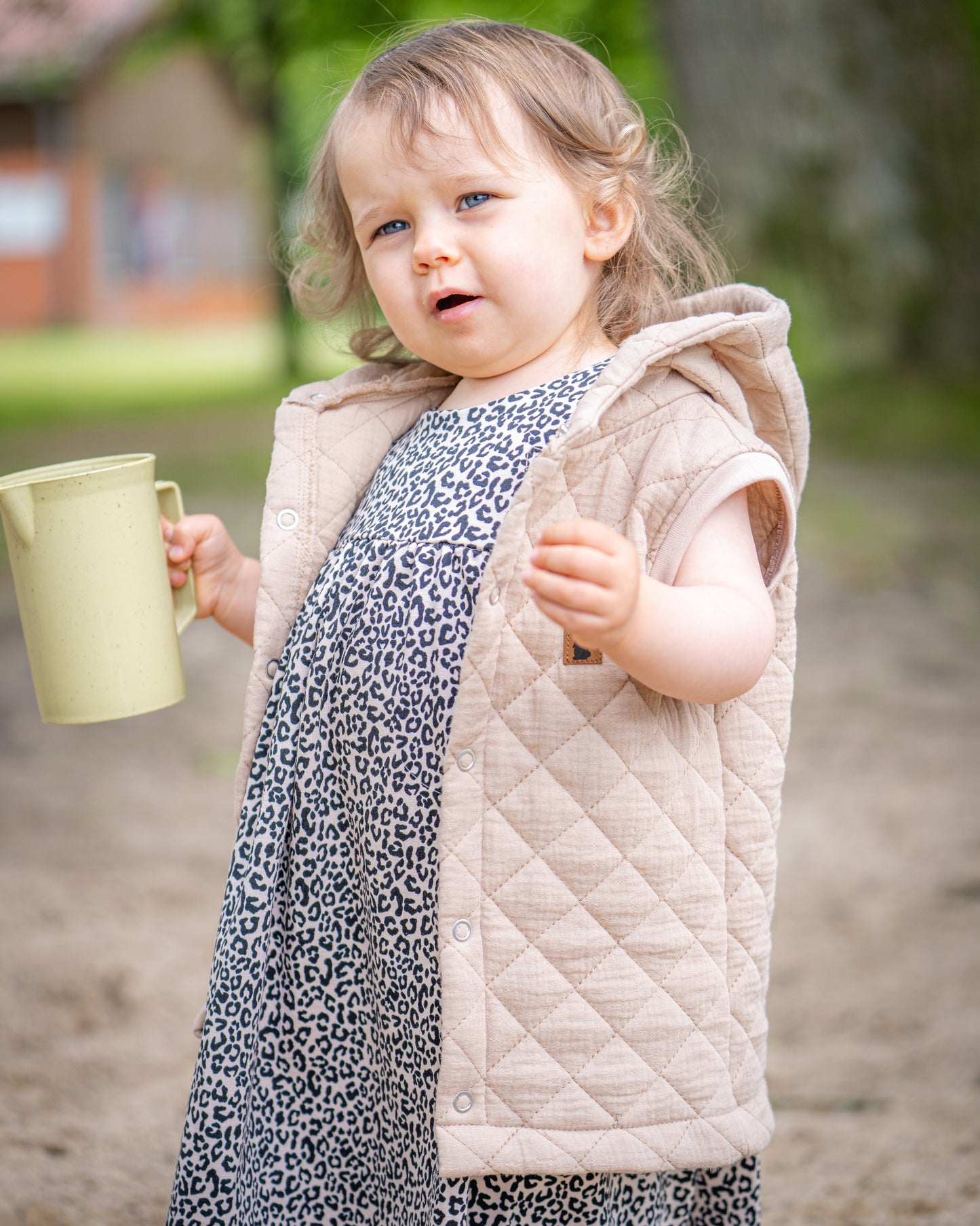 Weste - Steppmusselin Mix&Match