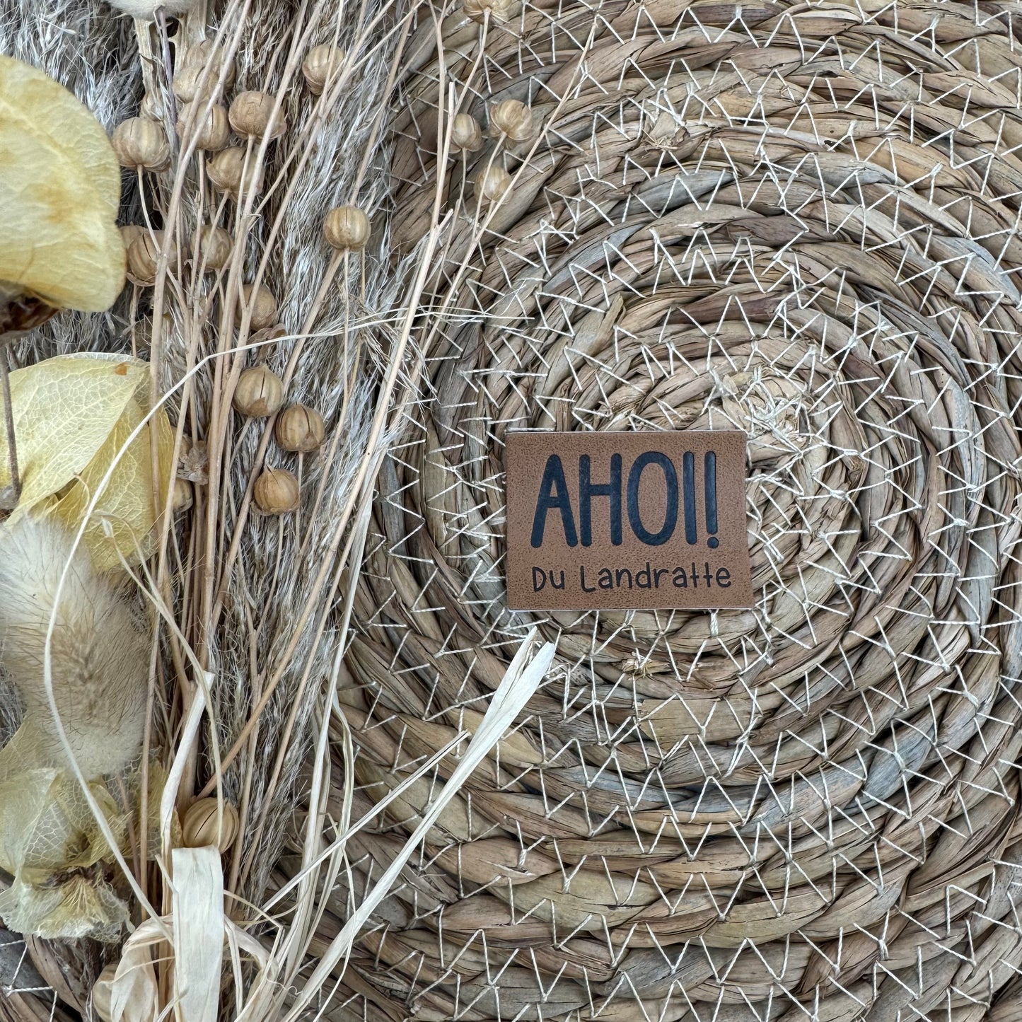 Kunstlederlabel "Ahoi du Landratte"