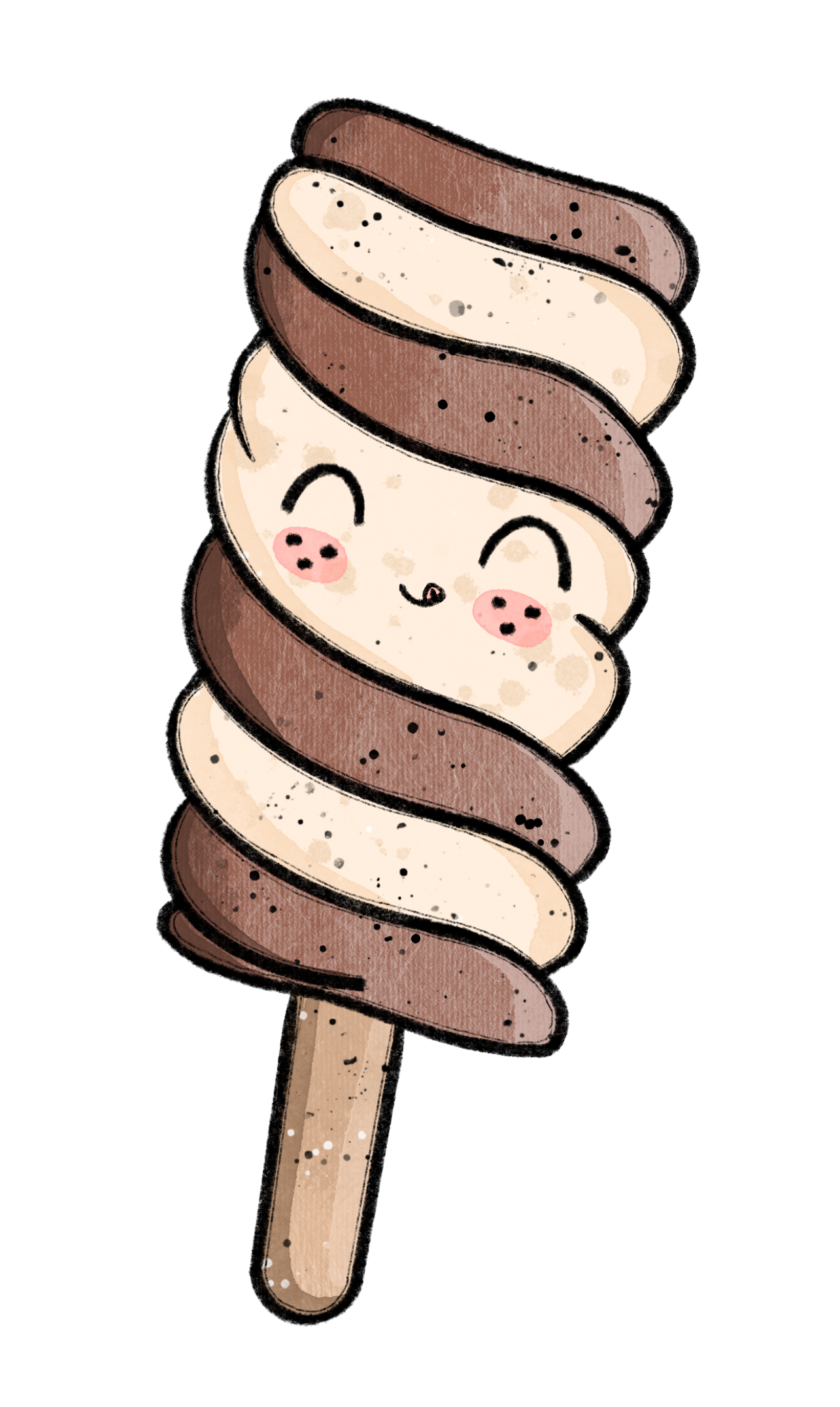 Bügelbild Tornado Kakao