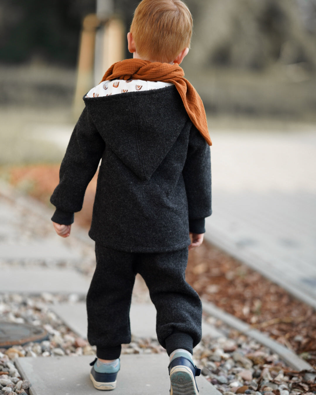 boiled wool trousers