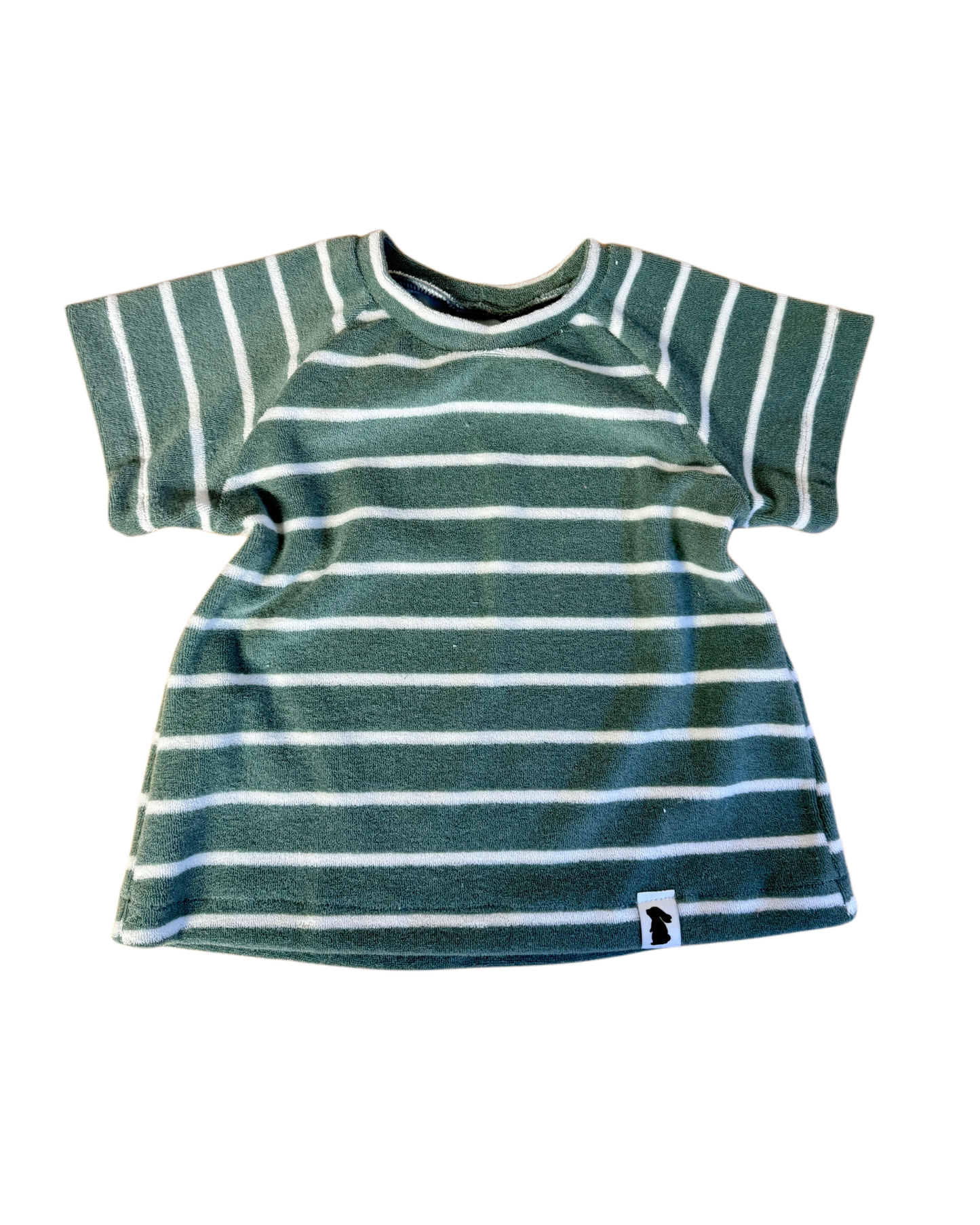 Oversized-Shirt Streifen Altmint
