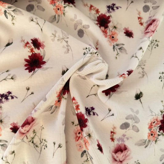 Ribjersey "Blume Beere"