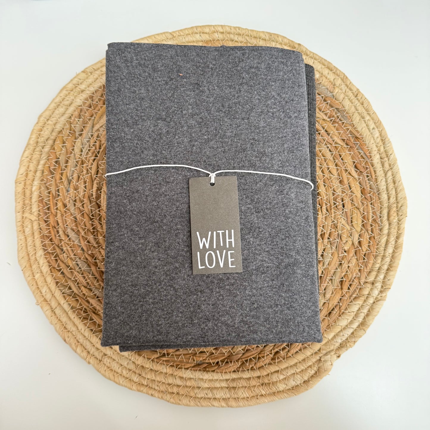 Starter-Paket "Waffelstrick Dunkelgrau meliert"