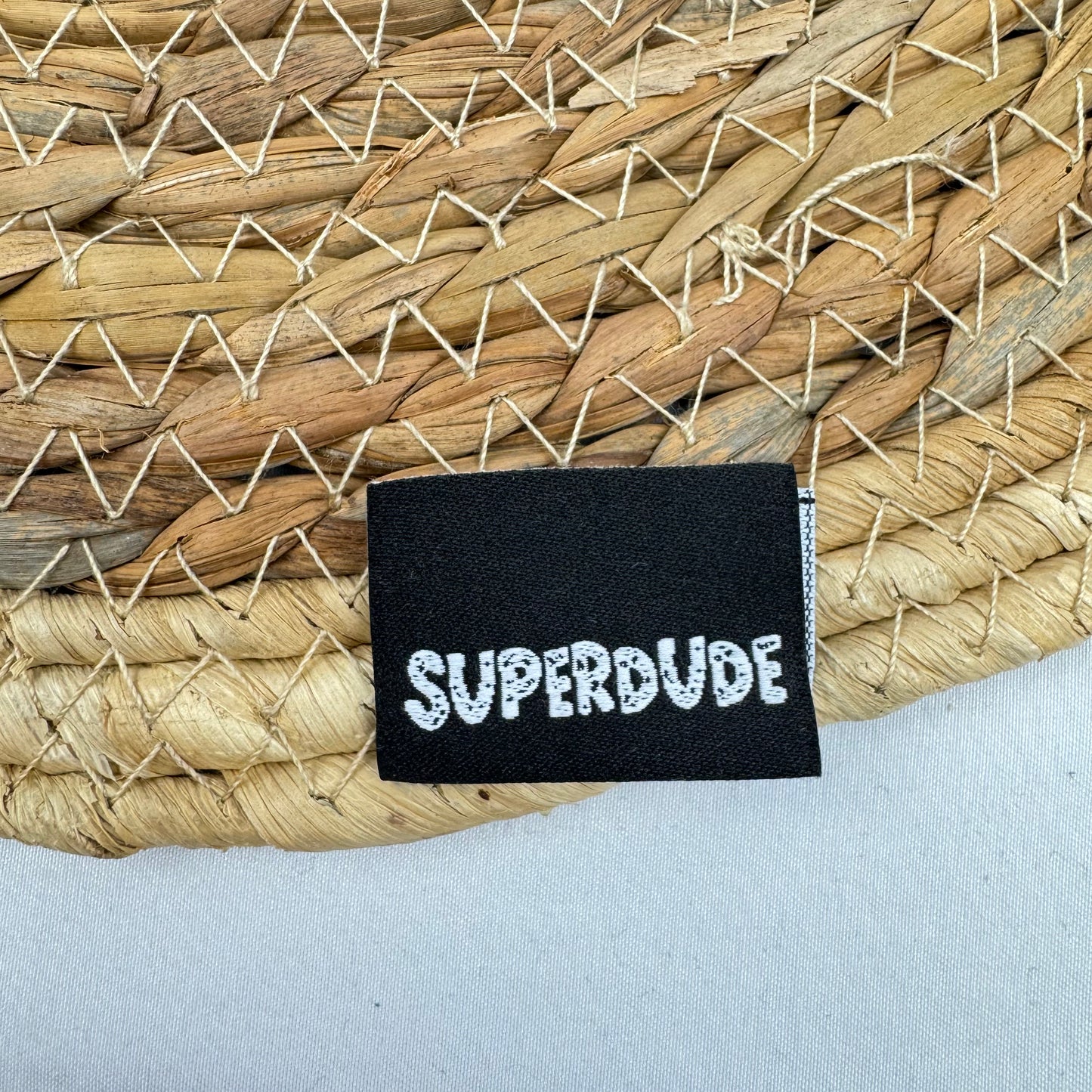 Baumwolllabel "Superdude"
