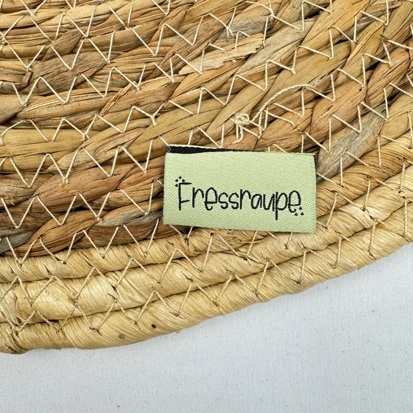 Baumwolllabel "Fressraupe"