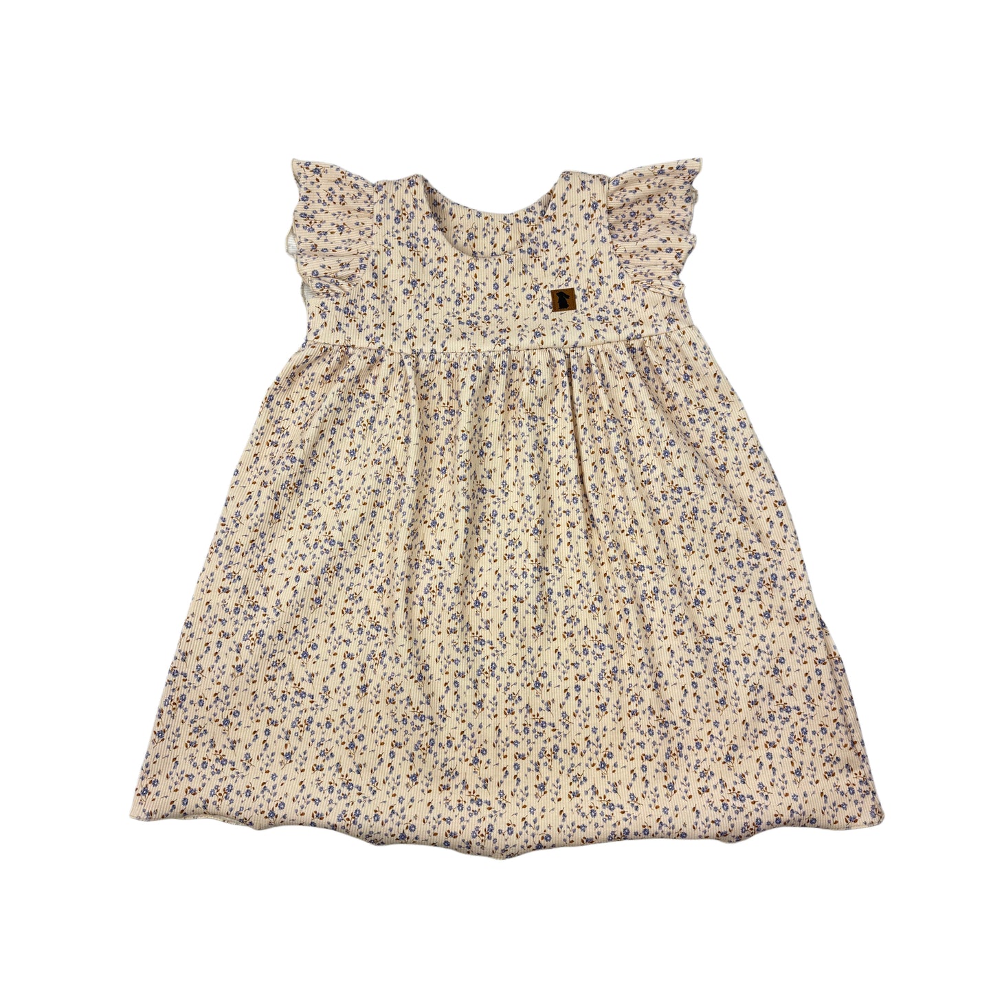 Sommerkleid "Ribjersey Blume Blau" (Fix&Fertig)