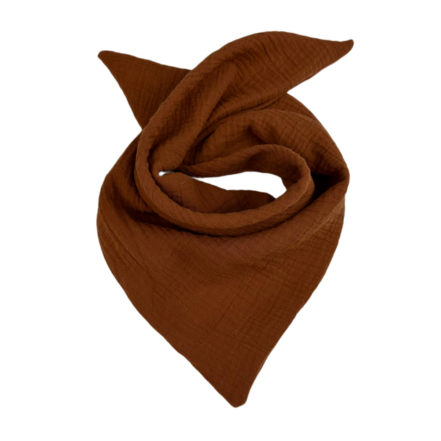 Scarf "Muslin - Cognac" (approx. 48x48x72cm)
