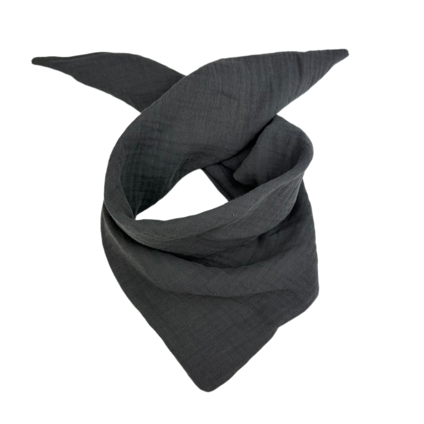 Halstuch "Musselin - Dunkelgrau" (ca. 48x48x72cm)