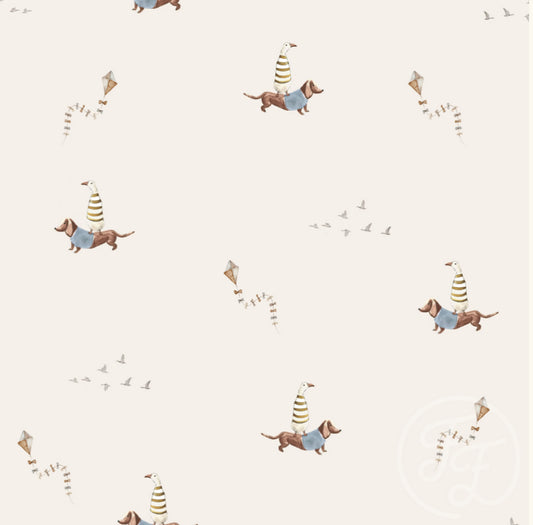 French Terry "Dackel & Gans"