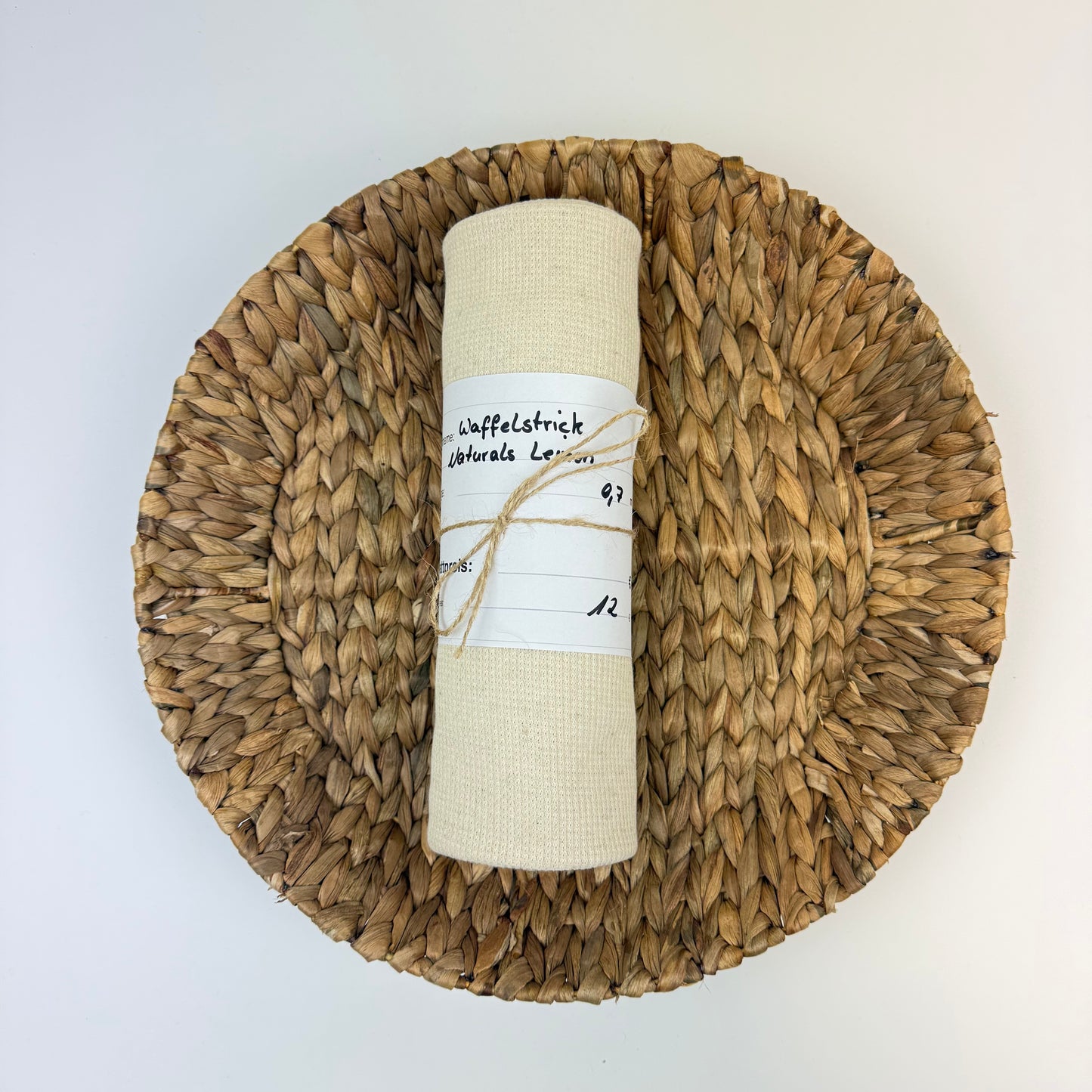 0,7m Waffelstrick Naturals Leinen | Rest