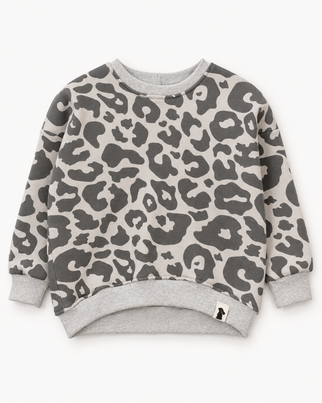 Oversized-Sweater Leo Grau Damen & Kinder | Fix&Fertig