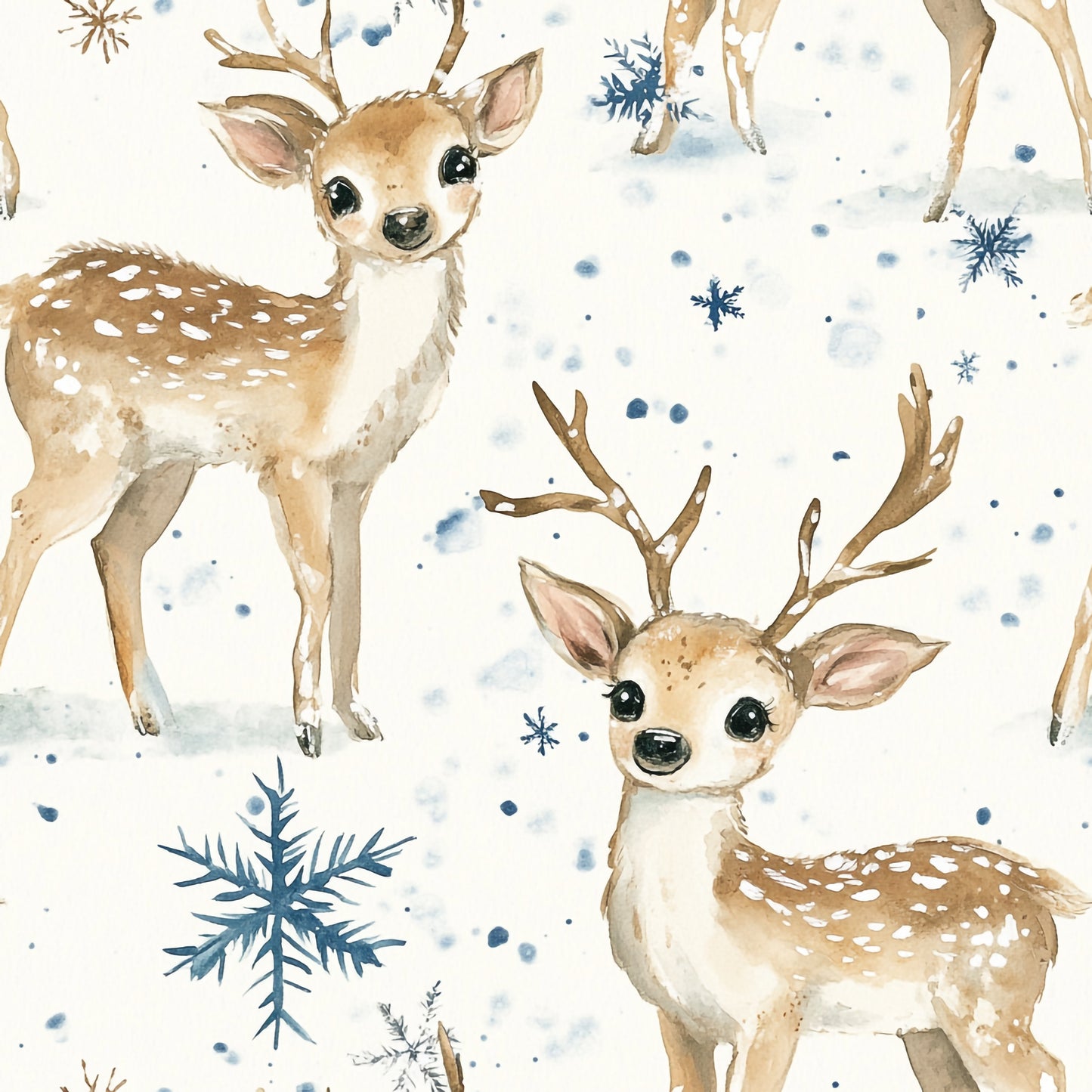 French Terry "Oh Deer" (Bio) - Vorbestellung