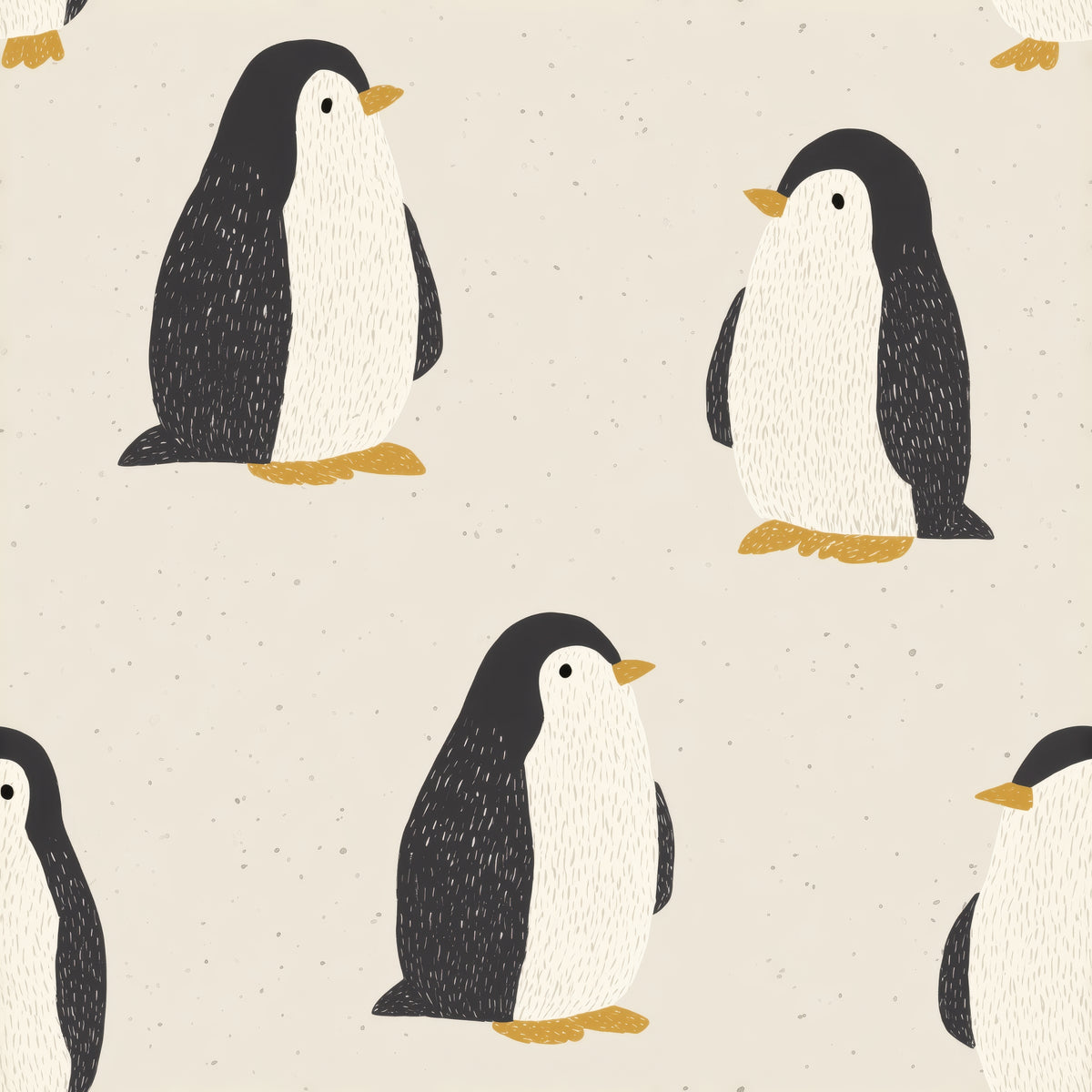 French Terry Pinguin in Black Bio | DauerVB