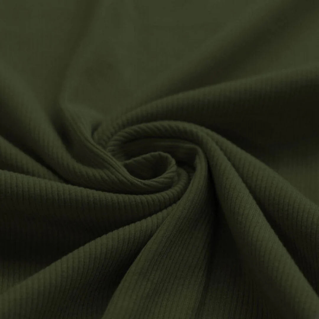 Ribjersey "Armeegrün"